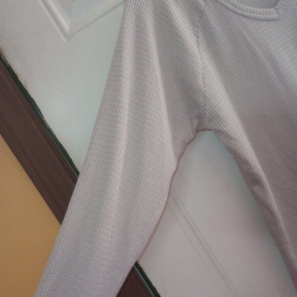 Grey waffle sweater with pockets Wake &Wear - Picture 2 of 9